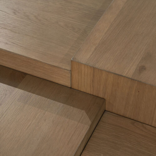 Vierkante Salontafel Quinten - bruin 80 x 80 cm - Afbeelding 7